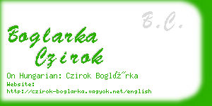 boglarka czirok business card